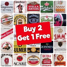 Listing image for Metal Signs Vintage Retro Pub Home Bar Man cave Garage Shed Poster Beer Tin Sign