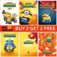 Listing image for MINIONS & MONSTERS (2026) MOVIE POSTER – A3+, A3, A4, A5 – PREMIUM ART PRINT