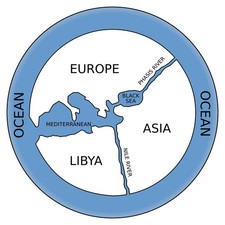 Listing image for Anaximander’s World Map Earth in Antiquity Ancient Greece Art Print