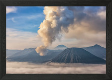 Listing image for Volcanic Landscape Framed Wall Art Poster Canvas Print Picture