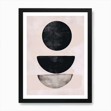 Listing image for Iskanderkul Stone Park Bauhaus Mini Framed Wall Art Poster Canvas Print Picture