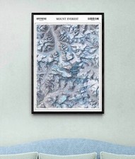 Listing image for Mount Everest Map • Giclée Print Poster • Wall Art