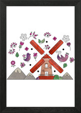 Listing image for Scandinavian Folklore Wind Framed Wall Art Poster Canvas Print Picture