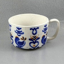 Listing image for Pennsylvania Dutch Ceramic Soup Mug Hens Chickens Gettysburg Avant-Garde Folk