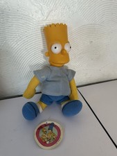 Listing image for Vintage BART SIMPSON Vinyl Head Figure THE SIMPSONS Plush Doll ACE 1990 OLM