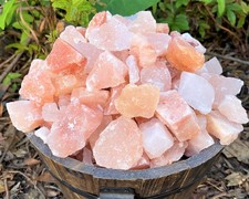 Listing image for 2/5/15kg Pink Himalayan Salt Chunks Raw Natural Mineral Rocks for bath & Decor