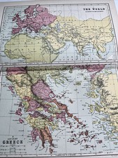 Listing image for 1910: Map Of The World As Known To The Ancients Ancient Greece PSA #A01 Print C