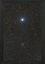 Listing image for Star Sirius and Messier 41 Framed Wall Art Poster Canvas Print Picture