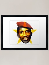 Listing image for Thomas Sankara - Burkina Faso Revol Framed Wall Art Poster Canvas Print Picture