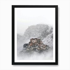 Listing image for Mysterious Abandoned Village In The Framed Wall Art Poster Canvas Print Picture