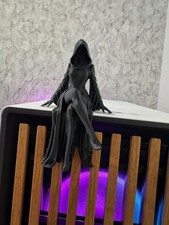 Listing image for Grim Reapress Sitting Figurine Gothic Hooded Faceless Statue Dark Fantasy Decor