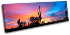 Listing image for Desert Landscapes SINGLE CANVAS WALL ART Picture Print VA