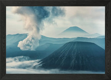 Listing image for Volcanic Landscape Framed Wall Art Poster Canvas Print Picture