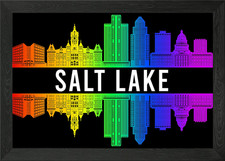 Listing image for Salt Lake Framed Wall Art Poster Canvas Print Picture