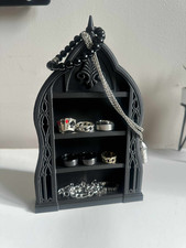 Listing image for Occult Gothic Jewellery Shelf Black Ring Holder Altar Decor Dark Aesthetic