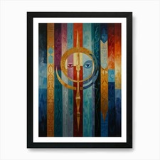 Listing image for Shamanic Symbol Art Print Framed Wall Art Poster Canvas Print Picture
