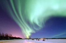 Listing image for AURORA BOREALIS NORTHERN LIGHTS CANVAS PICTURE POSTER PRINT UNFRAMED