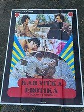 Listing image for Karateka Erotika Trail Of The Dragon 1974 Kung Fu Original French Movie Poster