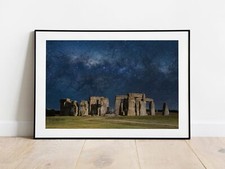 Listing image for Stonehenge Milkyway Prints | Space Wall Art, Neolithic Astrophotography Home