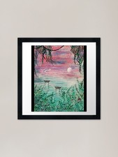 Listing image for Haku Dragon River Spirit Framed Art Framed Wall Art Poster Canvas Print Picture