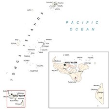 Listing image for Tonga City Road Map GLOSSY POSTER PICTURE PHOTO PRINT BANNER 13908