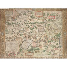 Listing image for Jenkinson 1562 Map Russia Moscow Tartary Canvas Wall Art Print Poster