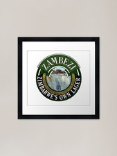 Listing image for Vintage Zambezi Lager Logo Framed A Framed Wall Art Poster Canvas Print Picture