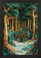 Listing image for Sacred Grove Sanctuary Framed Wall Art Poster Canvas Print Picture