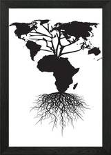 Listing image for Africa Clothing Framed Wall Art Poster Canvas Print Picture
