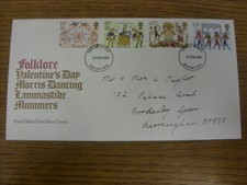 Listing image for 06/02/1981 Philately Memorabilia: Folklore Valentines Day Morris Dancing Lammast
