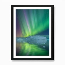 Listing image for Aurora Borealis 10 Art Print Framed Wall Art Poster Canvas Print Picture