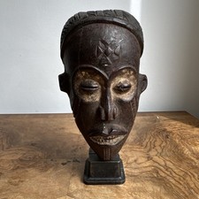 Listing image for Early Choke/Tshokwe Mwana Pwo Mask Angola/DRC Mid-20th C African Tribal 20x12cm