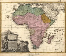 Listing image for Home Wall Art Print - Vintage Map Poster - AFRICA IN GERMAN- A4,A3,A2,A1,A0