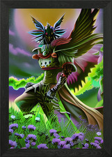 Listing image for Shamanic Archangel Framed Wall Art Poster Canvas Print Picture