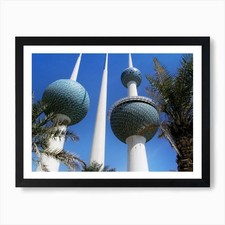 Listing image for Kuwait Towers Art Print Framed Wall Art Poster Canvas Print Picture