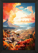 Listing image for LALIBELA Oil Painting Framed Wall Art Poster Canvas Print Picture
